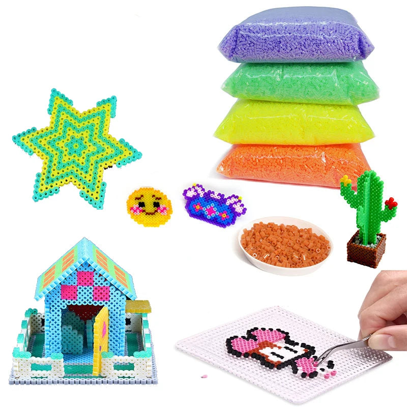 2000 pcs/Bag 2.6mm Hama Beads Puzzle Perlen Iron Beads Diy Perler Fuse Bead Intelligence Educational Toys Beauty World Shop