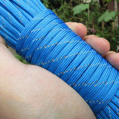 Reflective Paracord Military 7 Strand 4mm 550 Tactical Parachute Cord Camping Tent Lanyard DIY Bracelet Weaving Rope Beauty World Shop