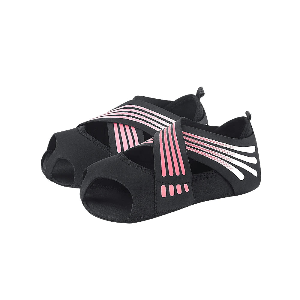 Kyncilor Professional Non-slip Gym Yoga Shoes Flat Soft Anti-slip Sole Ballet Fitness Dance Shoes Pilates Yoga Shoes Socks Beauty World Shop