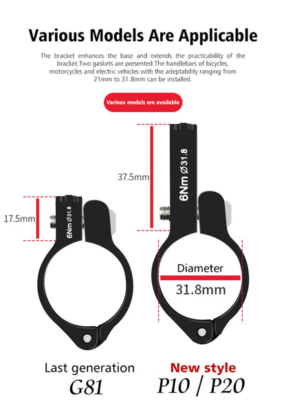 GUB Aluminum Bicycle Phone Holder Metal Bike Cell Mobile iPhone Stand for Motorcycle Scooter Handlebar Bike Headsets Stem Mount Beauty World Shop