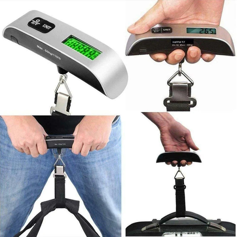 50kg 10g Digital Scale Electronic Balance Kitchen Luggage Hanging Scale Weight Suitcase Travel Scale Baggage Bag Weight Tool Beauty World Shop