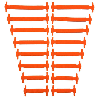 16pcs/lot Silicone Shoelaces No Tie Shoelaces 12 colors Elastic Lace Shoelace Creative Lazy Silicone Laces Rubber Lace Beauty World Shop