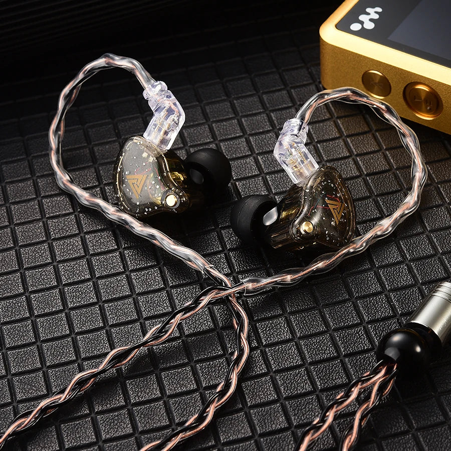 QKZ T1 Earphone Cable QDC Type Copper Silver-plated Upgrade Cable 3.5mm Wired Headphones For KZ ZSN PRO ZS10 pro EDX TRN CCA