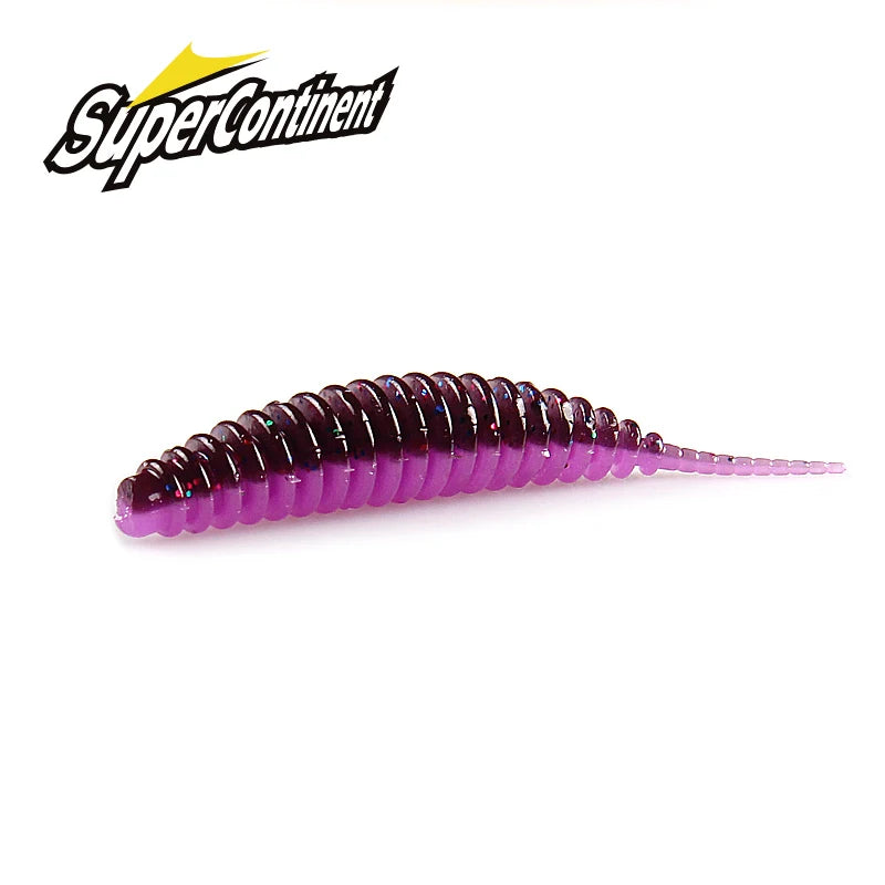 2023 Supercontinent worm bait soft bait Tanta 49mm 65mm fishing lures Pesca carp fishing bass lure Isca artificial PVA Beauty World Shop