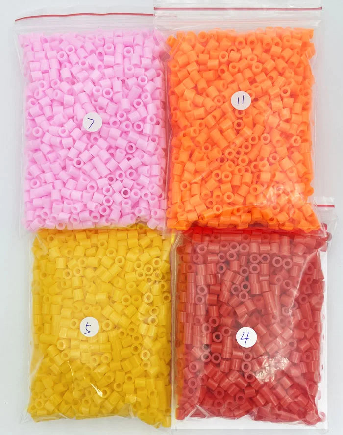 2000PCs/5MM Iron Beads Pixel Puzzle Iron Beads Mix Colors for kids Hama Beads Perler Beads Diy High Quality Handmade Gift toy Beauty World Shop