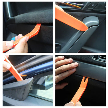 4pcs/Set Portable Car Panel Removal Tool Kit Nail Puller Radio Audio Door Pry Repair Clip Trim Dash Removal Installer Hand Tool Beauty World Shop