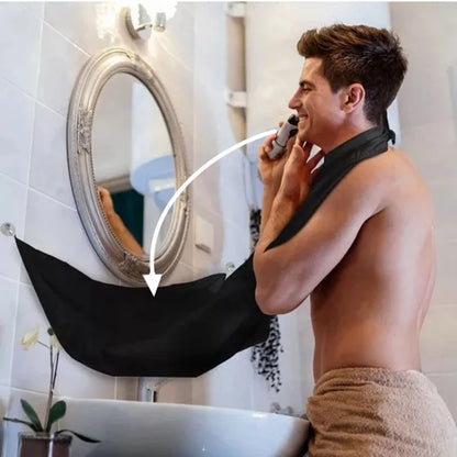 Male Shaving Apron Beard Catcher Cape Care Bib Face Shaved Hair Adult Bibs Shaver Cleaning Hairdresser Gift for Man Clean Apron Beauty World Shop