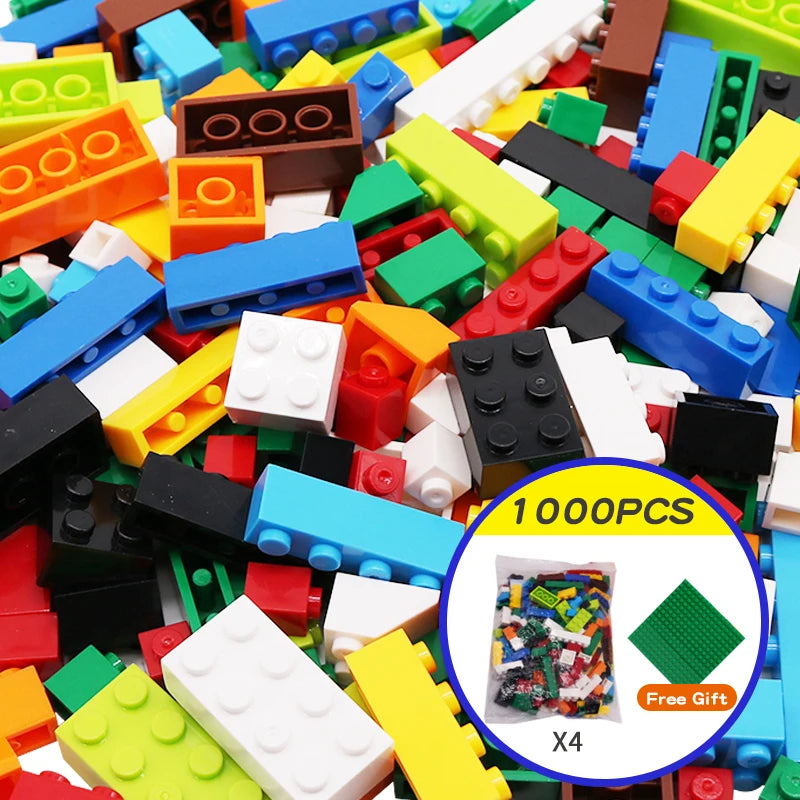 1000 Pieces DIY Creative Building Blocks Bulk Sets City Classic Bricks Assembly Brinquedos Educational Toys for Children Beauty World Shop
