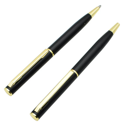 Mini Rotating Pocket-size Ballpoint Pen Metal Material 0.7mm Black Blue Ink Refill Ballpen Office School Supplies Stationery Beauty World Shop