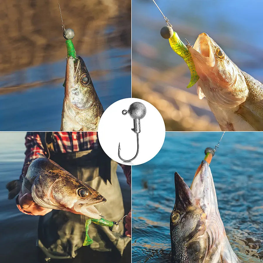 JYJ 1g 2g 3g 4g 5g 10g 20g 22g 25g 28g crank Jig head hook fishing hook head Jig lure hard bait soft worm jig hook for fishing Beauty World Shop
