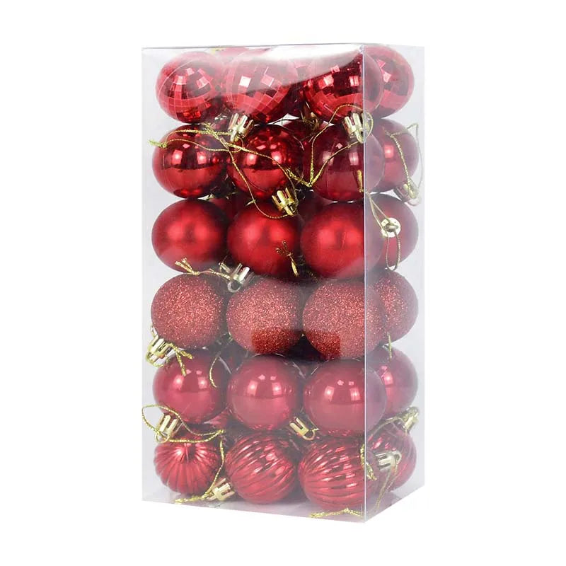 1box Christmas Balls Christmas Tree Ornaments Ball Xmas Hanging Tree Pendants Home Party Decor 2026 New Year Gift Noel Navidad Beauty World Shop