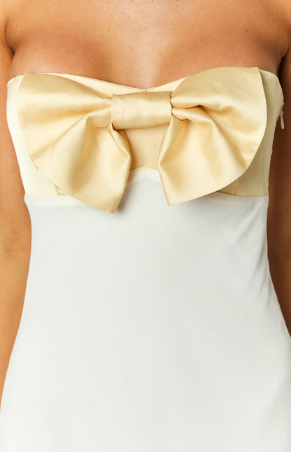 Honeydew Yellow Bow Maxi Dress BB Exclusive