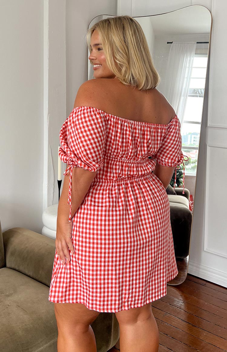 I'm Yours Red Gingham Mini Dress BB Exclusive