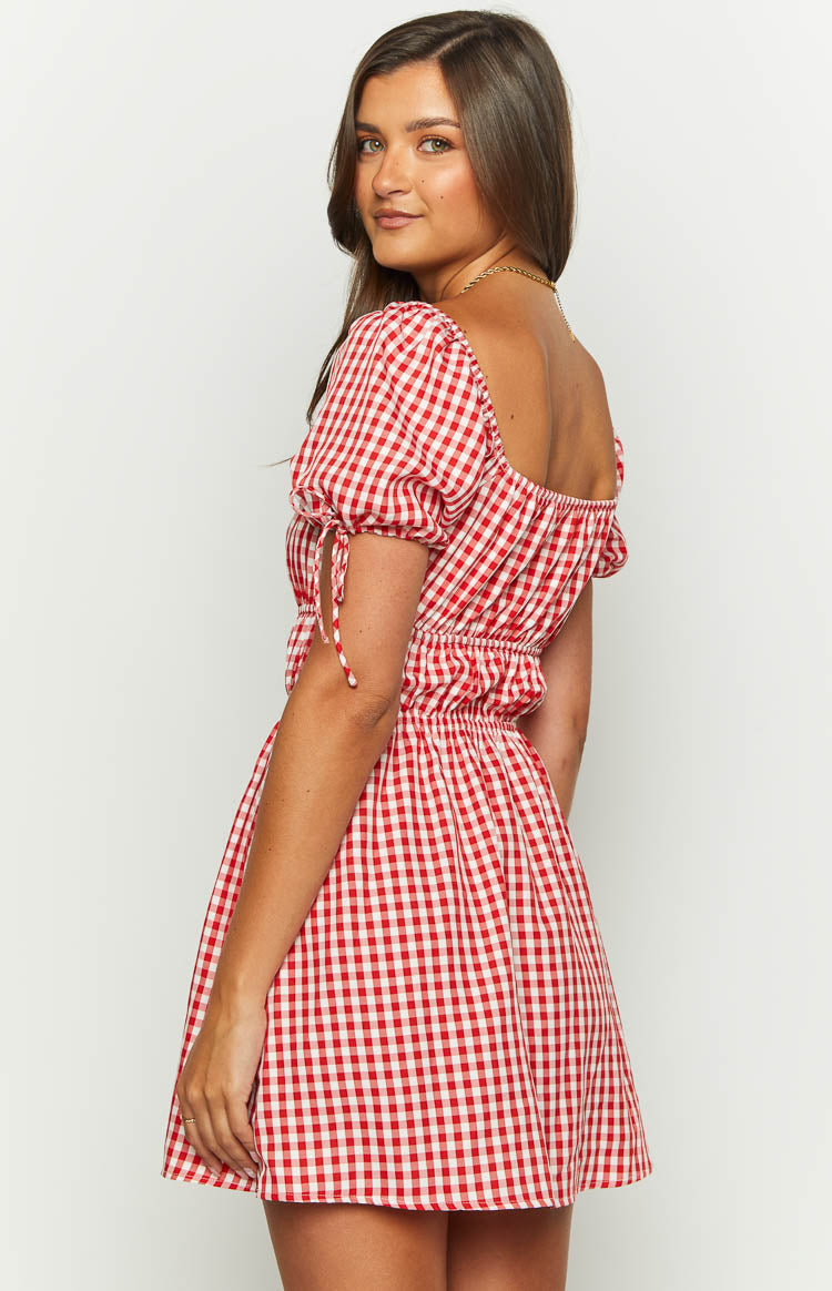 I'm Yours Red Gingham Mini Dress BB Exclusive