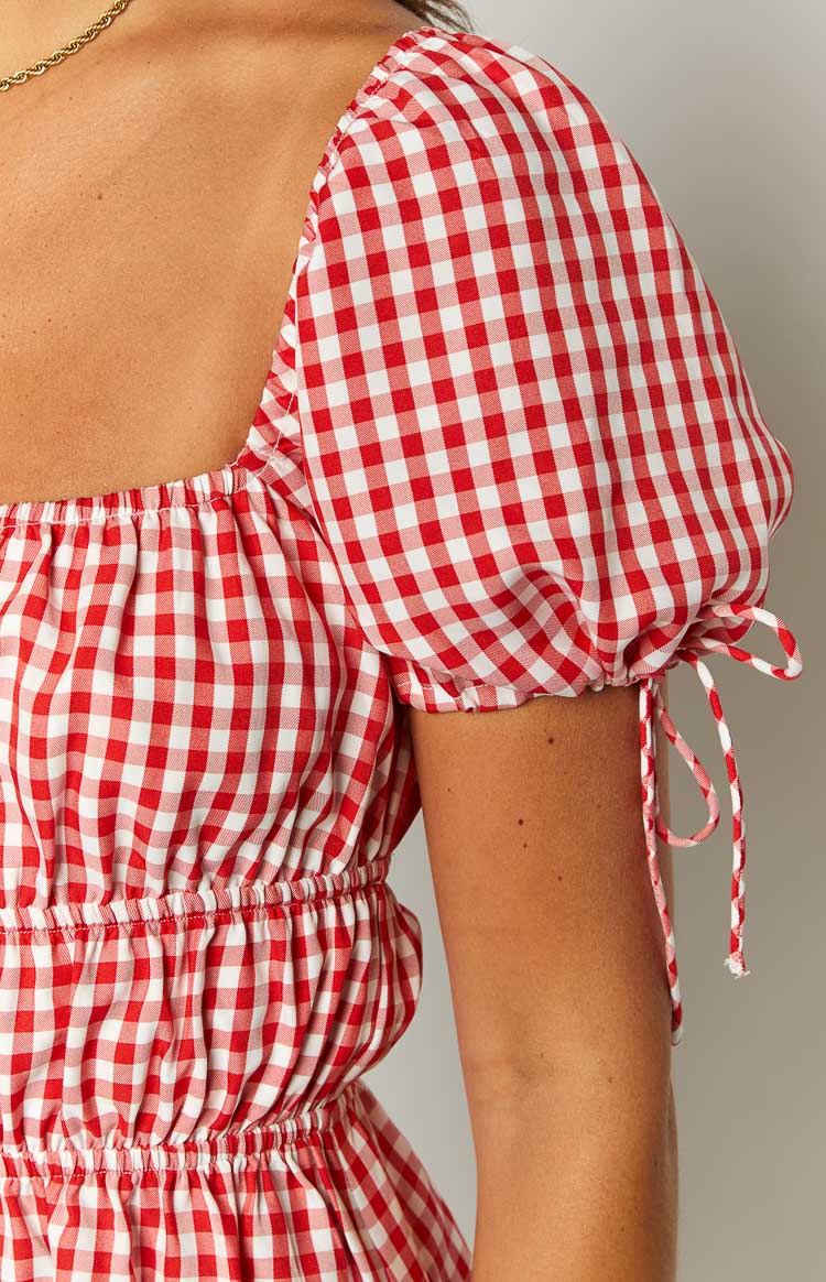 I'm Yours Red Gingham Mini Dress BB Exclusive