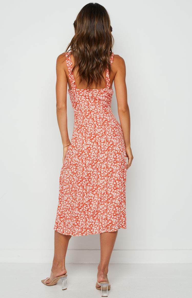 Jessie Midi Dress Orange BB Exclusive