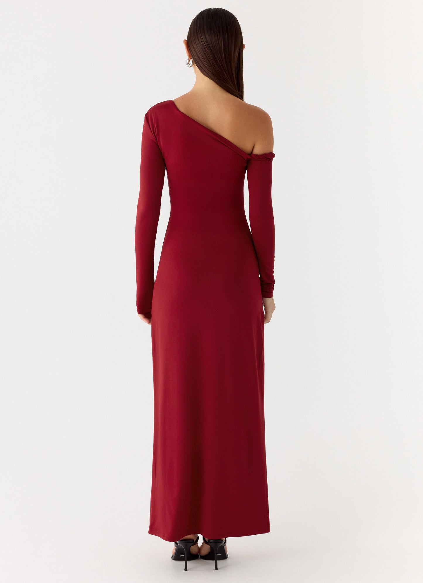 Jordana Twist Maxi Dress - Merlot Peppermayo Exclusive