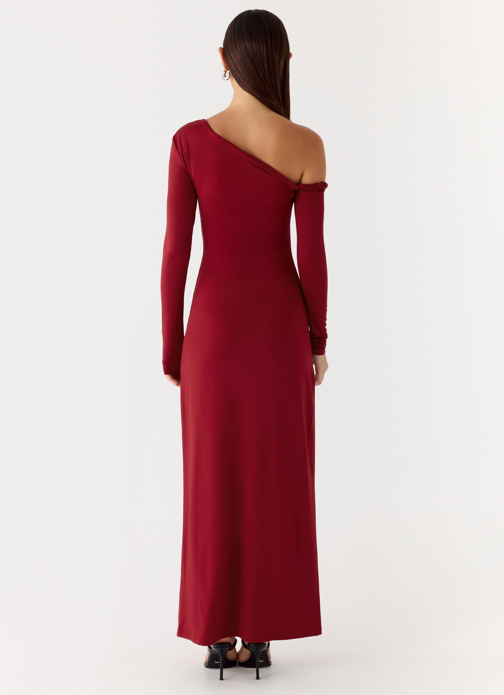 Jordana Twist Maxi Dress - Merlot Peppermayo Exclusive