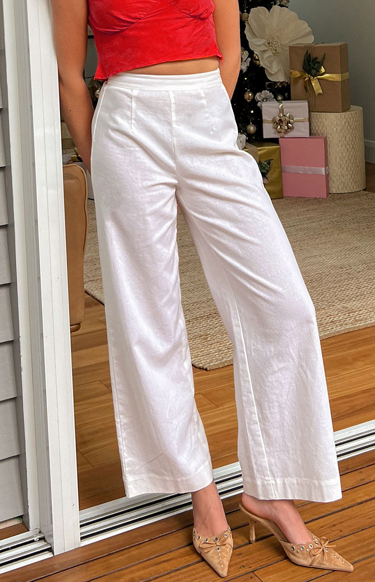 Julian Linen Pants White BB Exclusive
