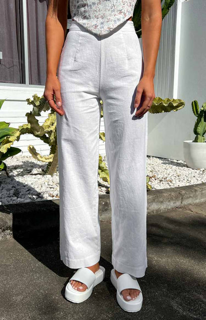 Julian Linen Pants White BB Exclusive