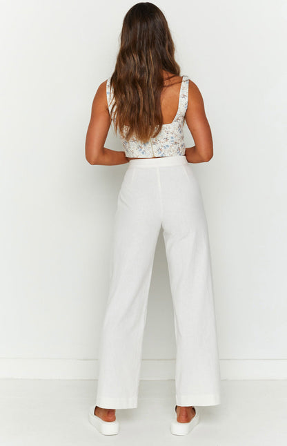 Julian Linen Pants White BB Exclusive