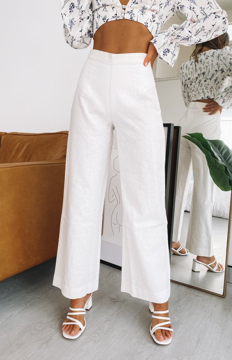 Julian Linen Pants White BB Exclusive