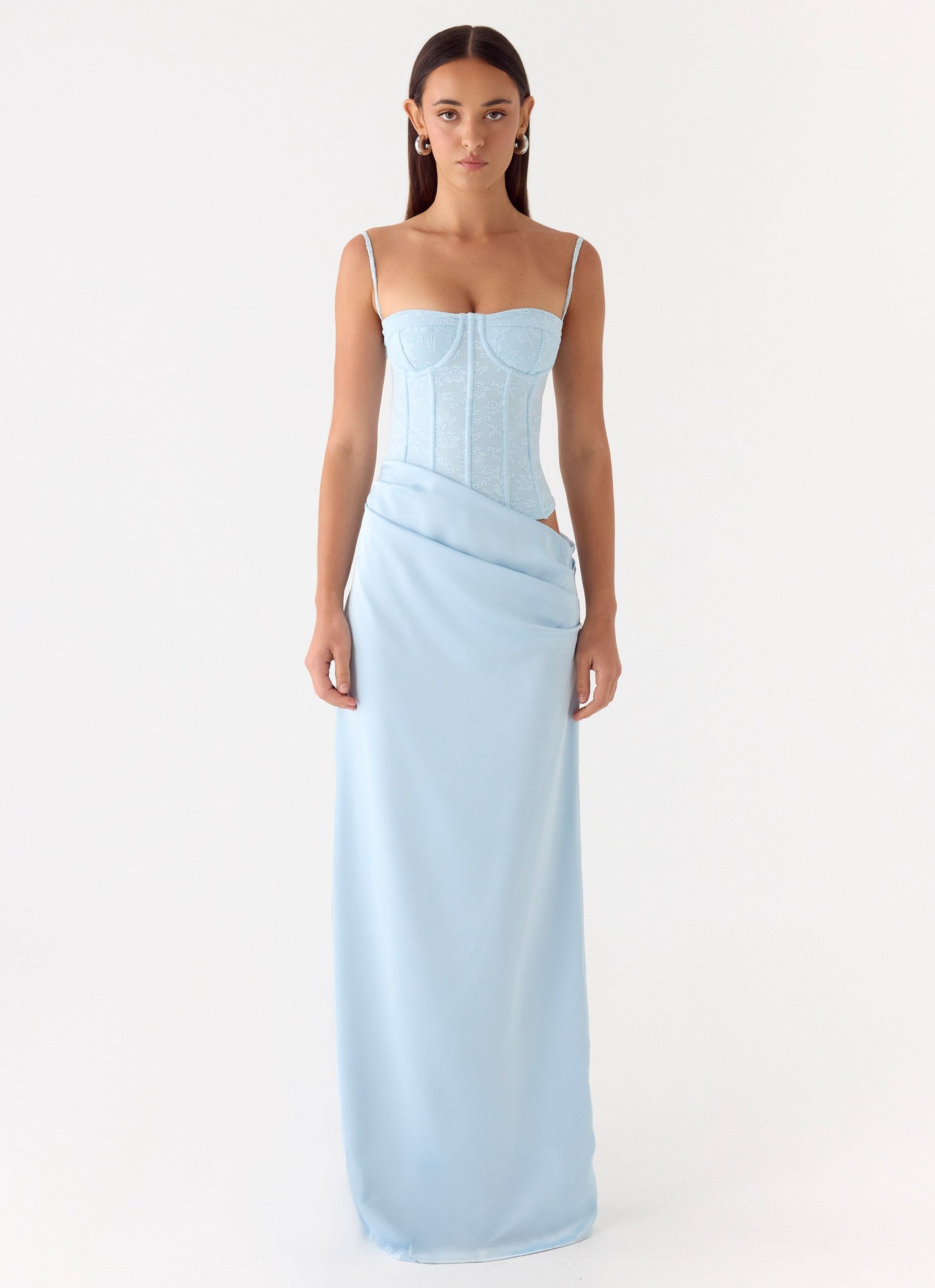 Kalila Corset Maxi Dress - Blue Peppermayo Exclusive
