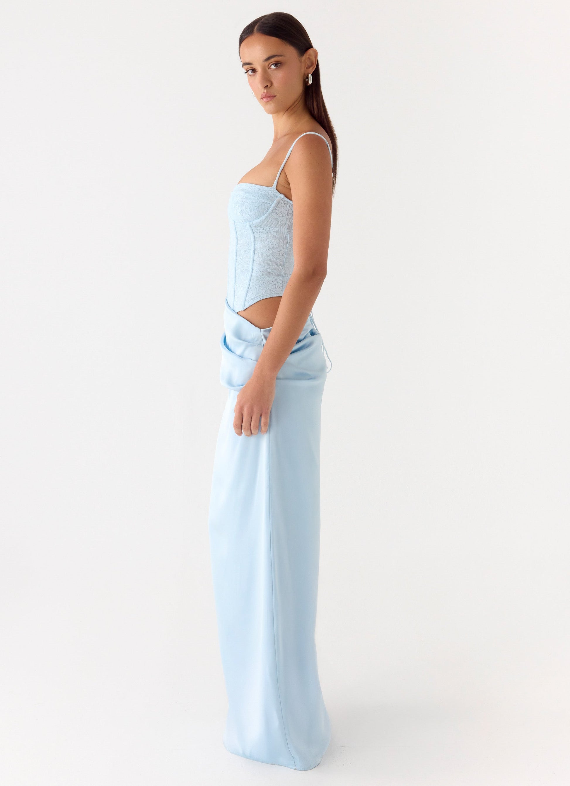 Kalila Corset Maxi Dress - Blue Peppermayo Exclusive
