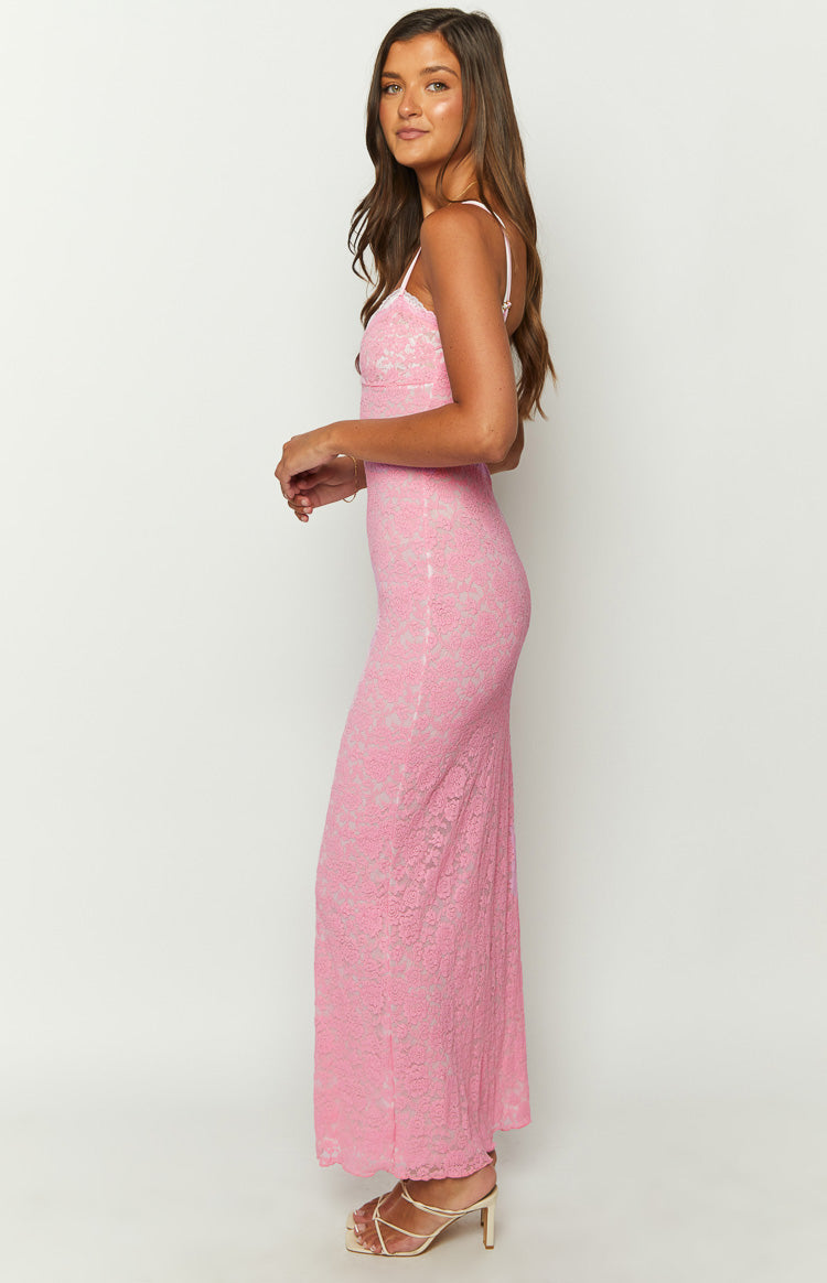 Kata Pink Lace Maxi Dress BB Exclusive