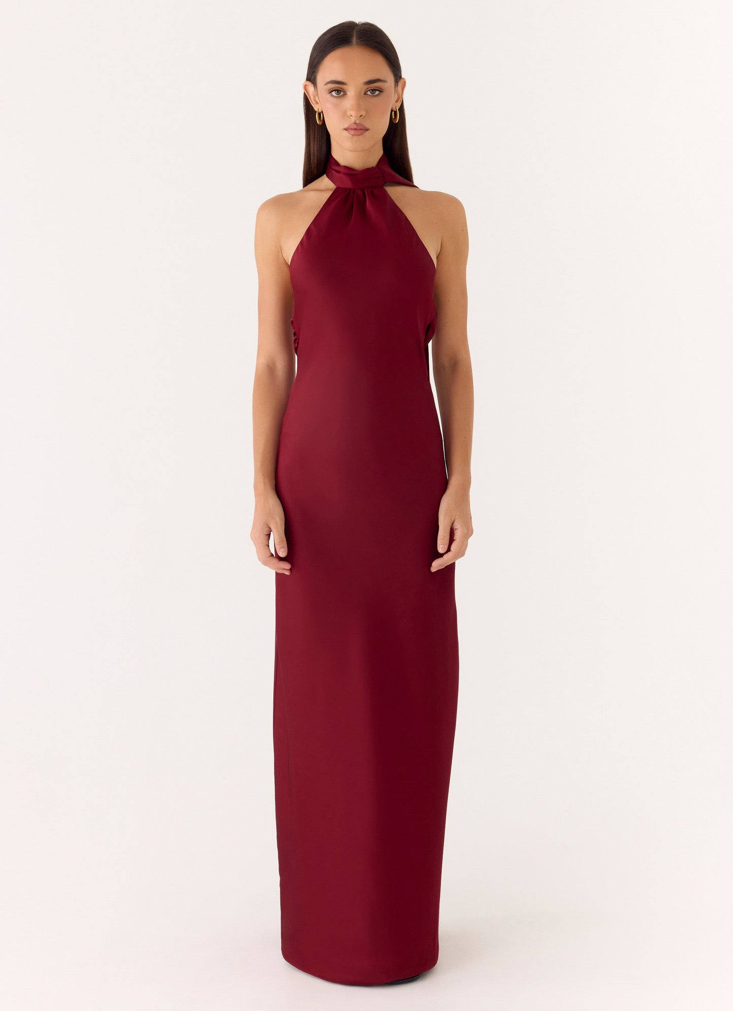 Keena Scarf Maxi Dress - Merlot Peppermayo Exclusive