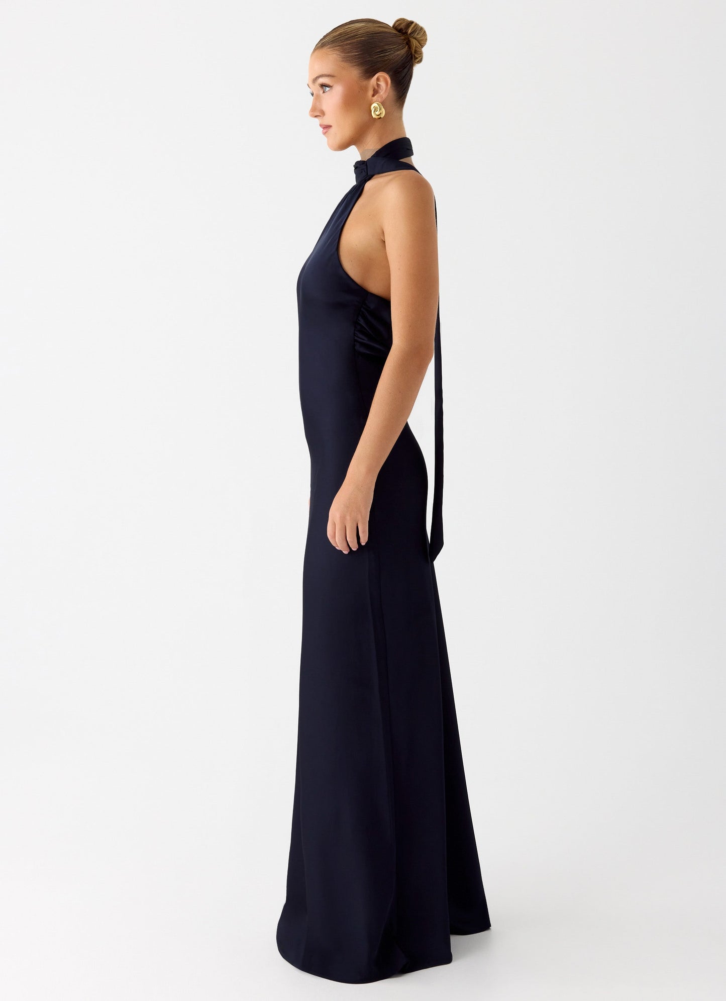 Keena Scarf Maxi Dress - Navy Peppermayo Exclusive