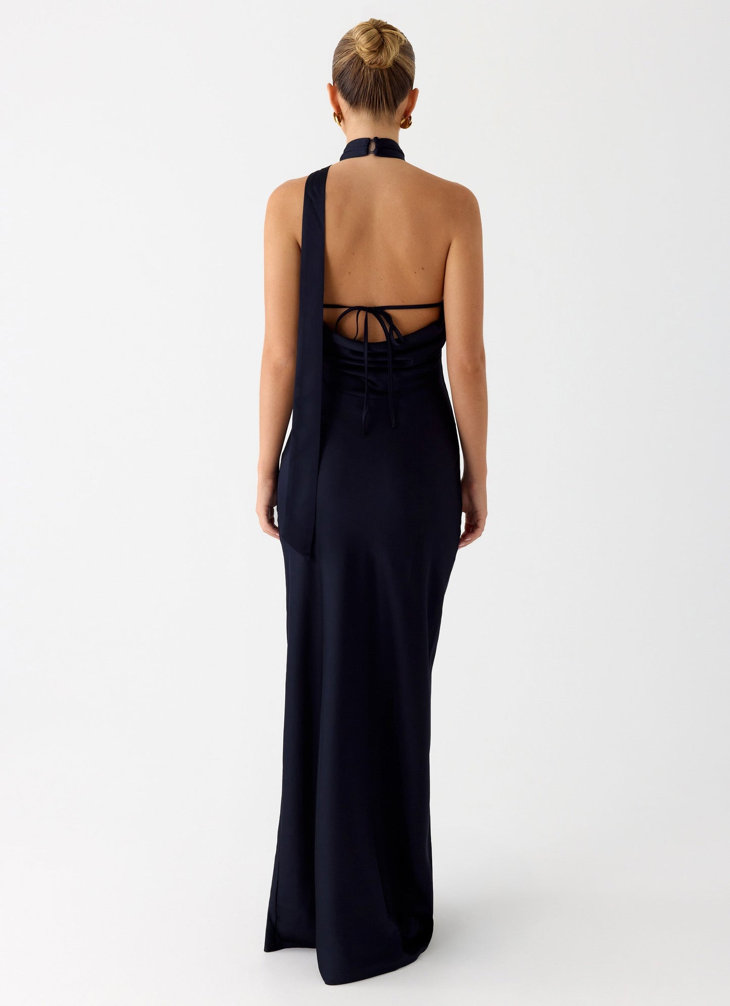 Keena Scarf Maxi Dress - Navy Peppermayo Exclusive