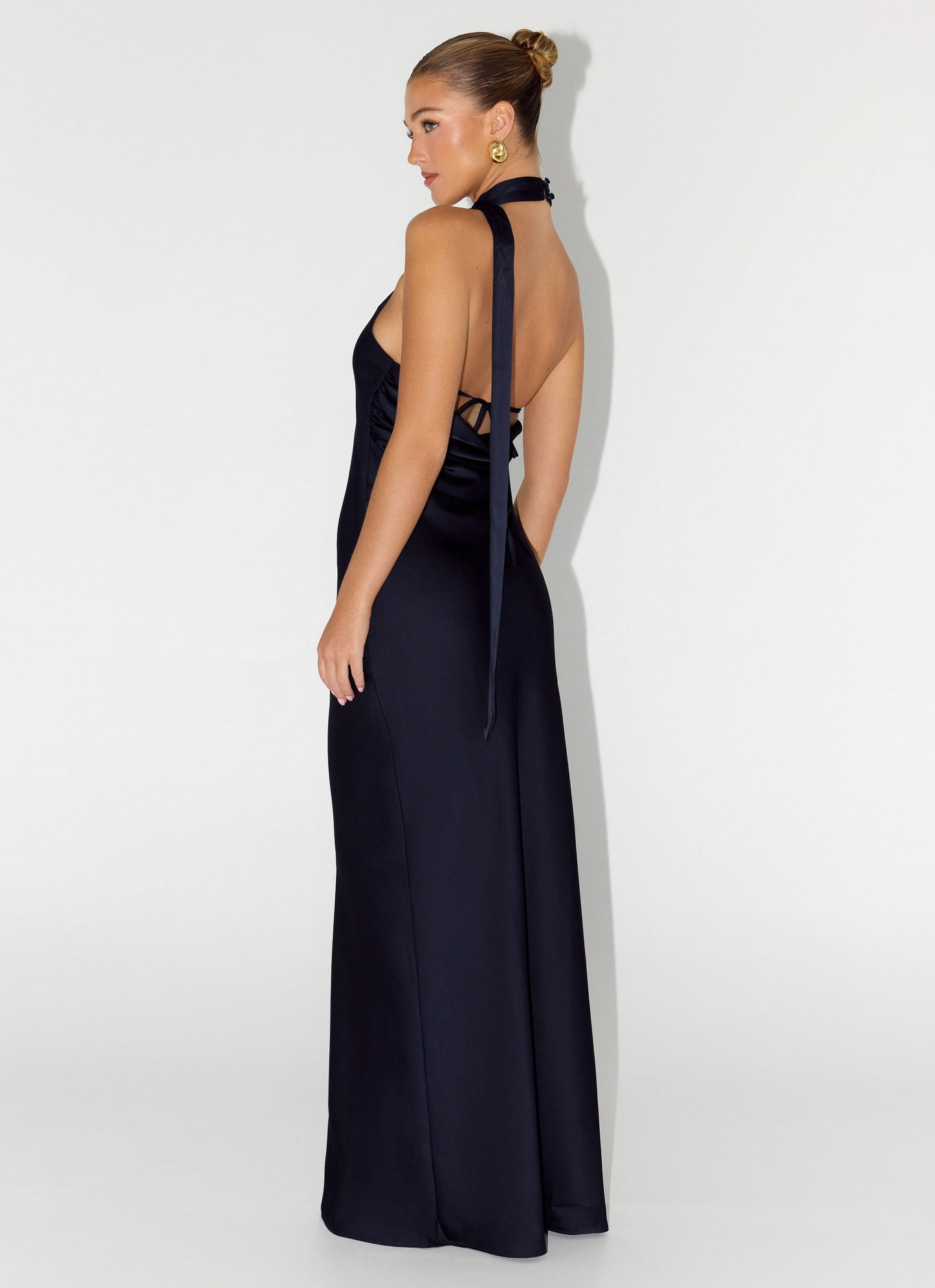 Keena Scarf Maxi Dress - Navy Peppermayo Exclusive