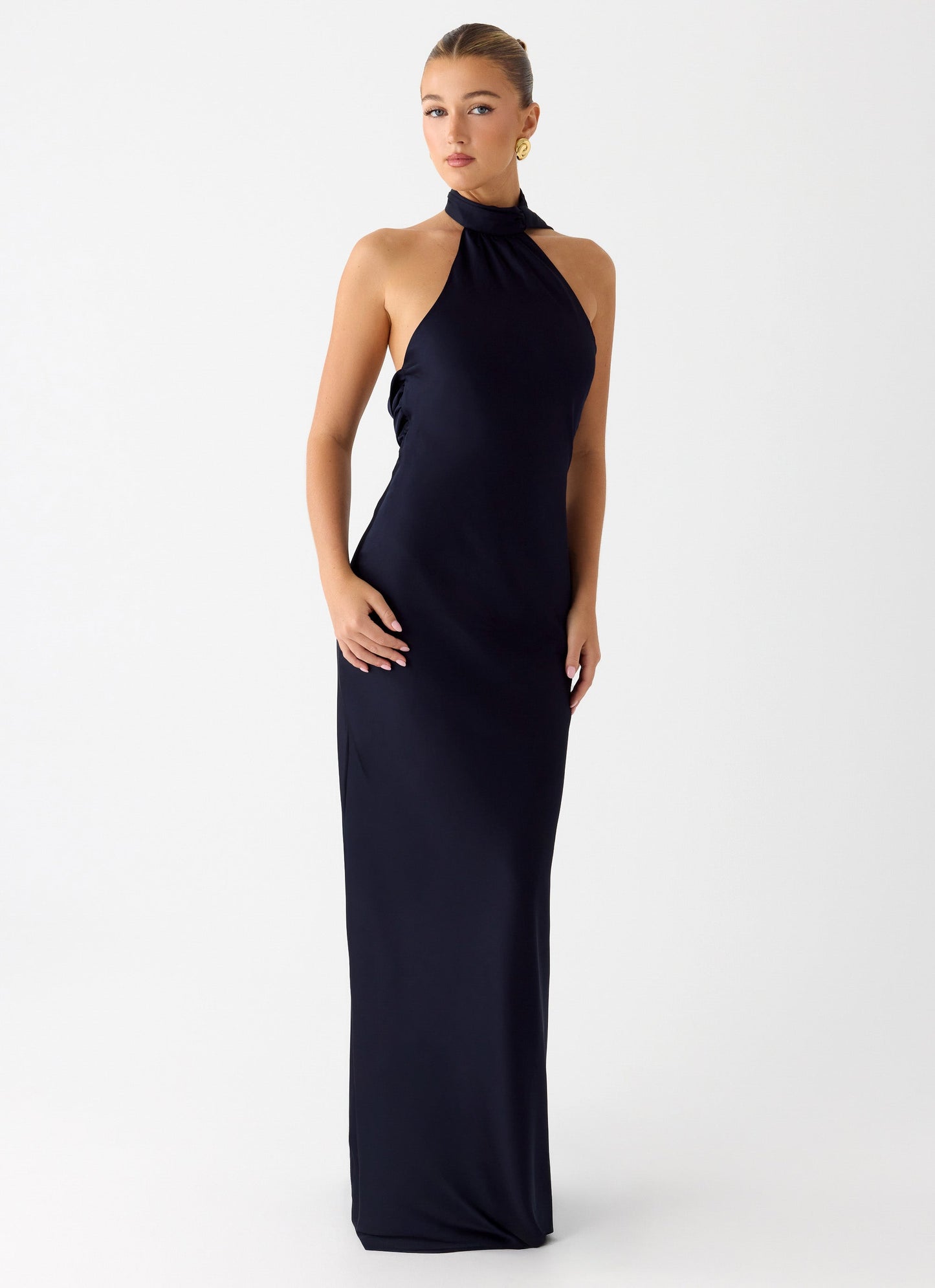Keena Scarf Maxi Dress - Navy Peppermayo Exclusive