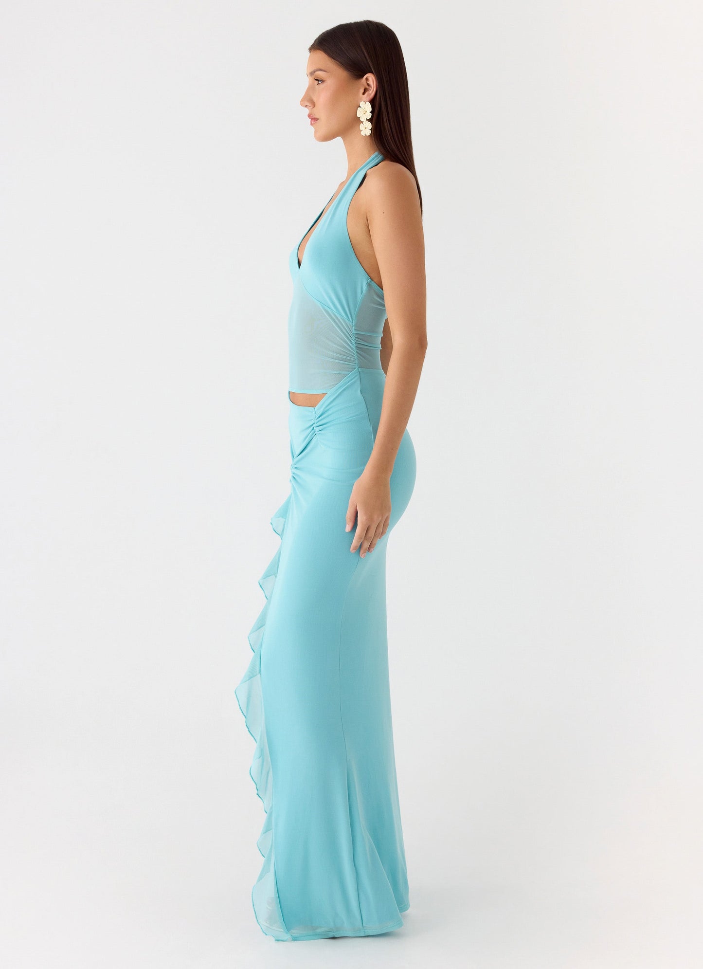 Last Sequence Maxi Dress - Aqua Blue Peppermayo Exclusive