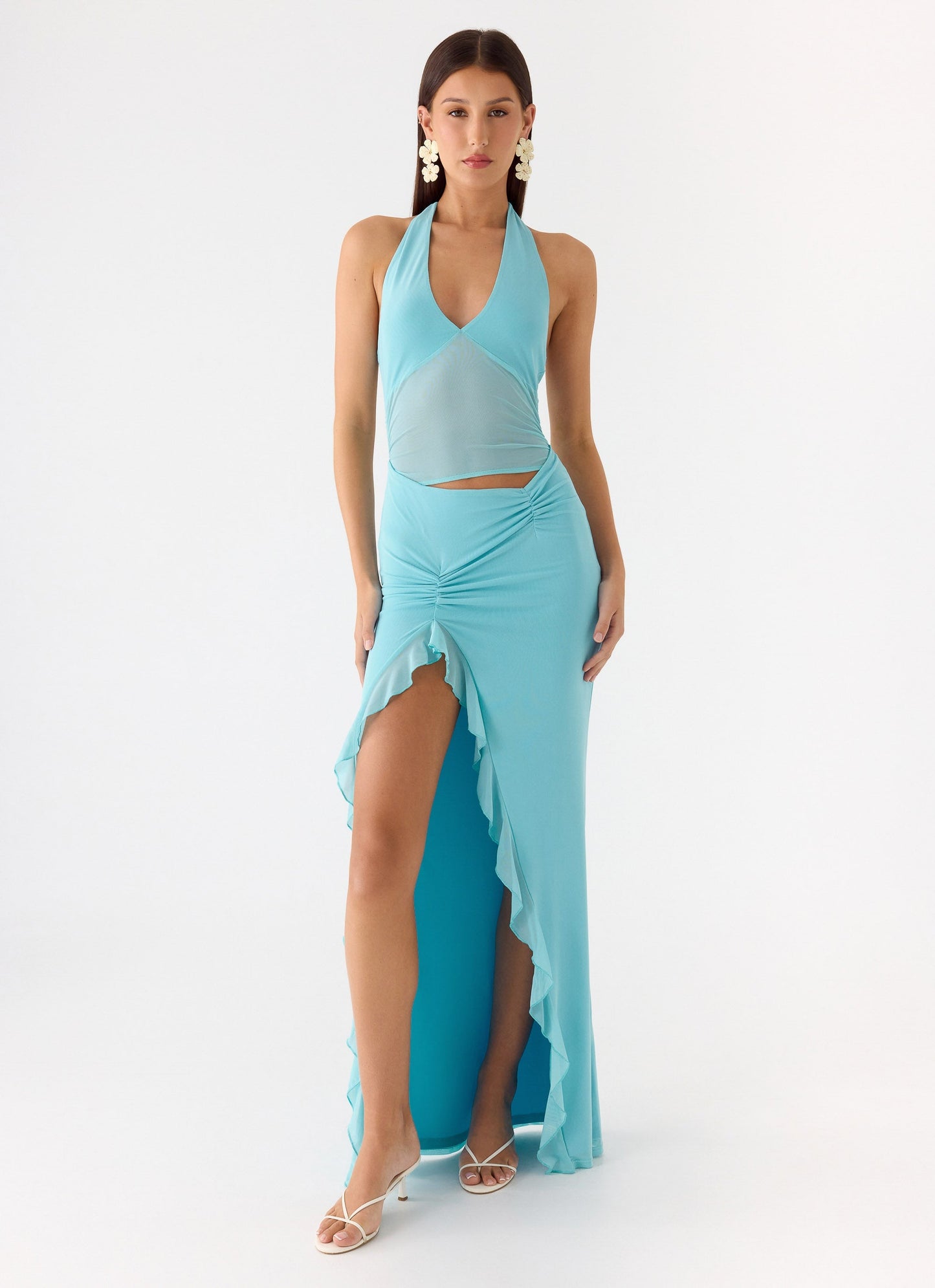 Last Sequence Maxi Dress - Aqua Blue Peppermayo Exclusive