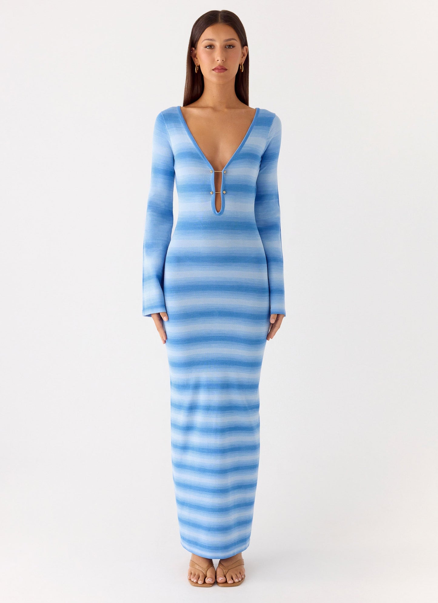 Late Night Calls Knit Maxi Dress - Cerulean Peppermayo Exclusive