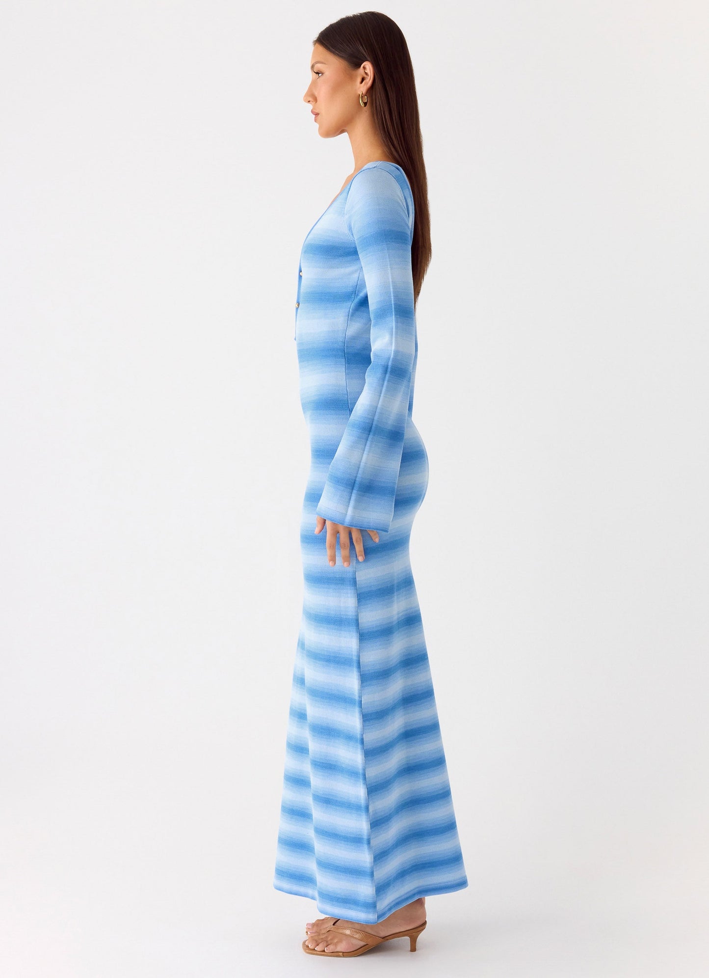 Late Night Calls Knit Maxi Dress - Cerulean Peppermayo Exclusive