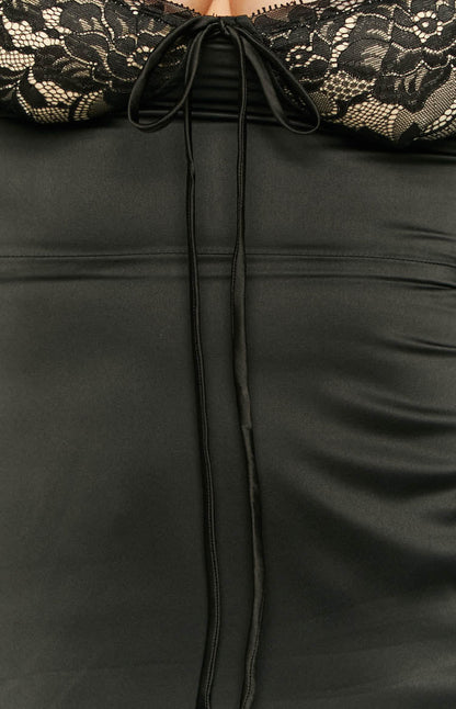 Layla Black Long Sleeve Mini Dress BB Exclusive