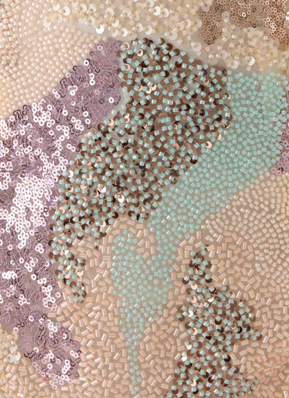 Leena Strapless Beaded Mini Dress - Swirl Sequin Peppermayo Exclusive