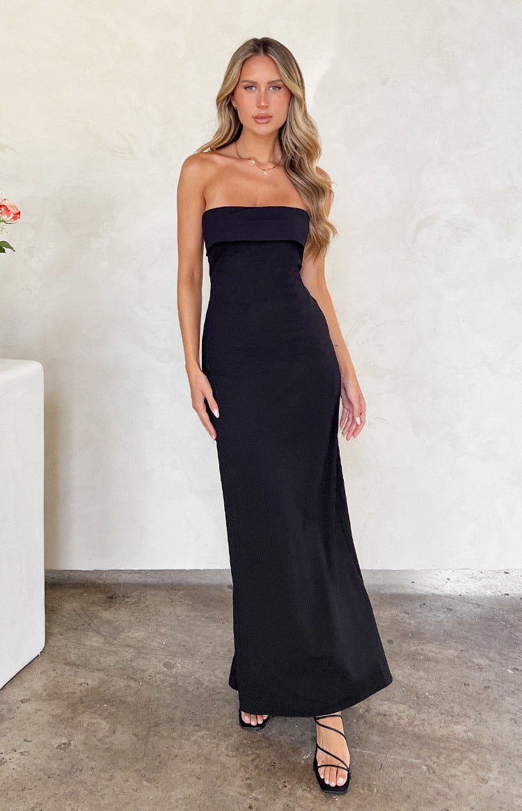 Lei Strapless Black Maxi Dress BB Exclusive