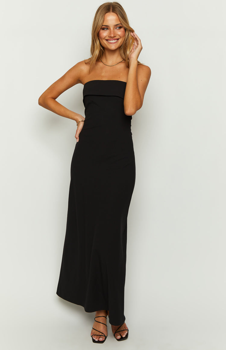 Lei Strapless Black Maxi Dress BB Exclusive