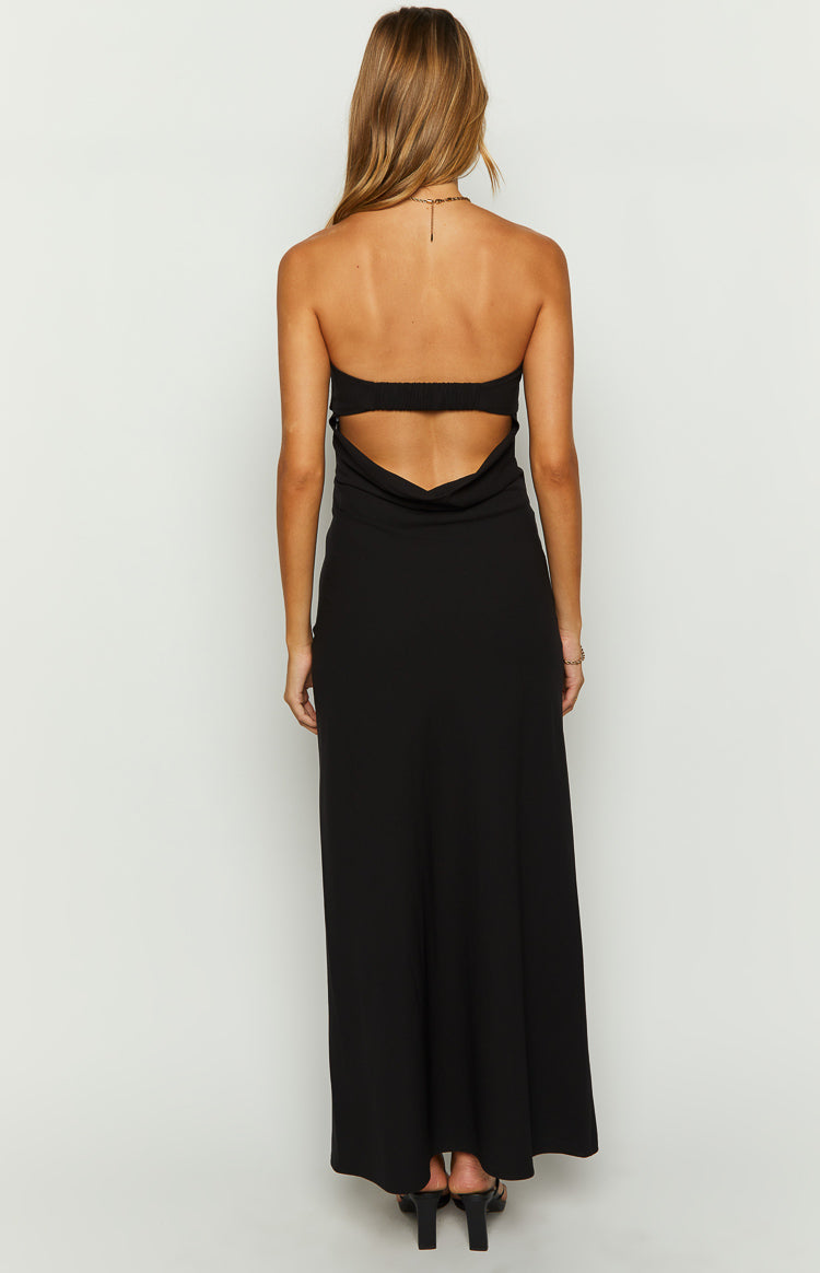 Lei Strapless Black Maxi Dress BB Exclusive