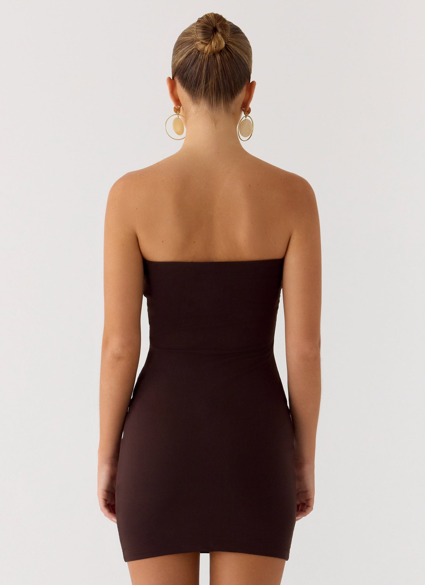 Leroy Button Mini Dress - Chocolate Peppermayo Exclusive