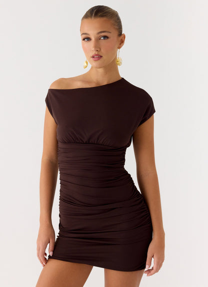 Liana Mini Dress - Chocolate Peppermayo Exclusive