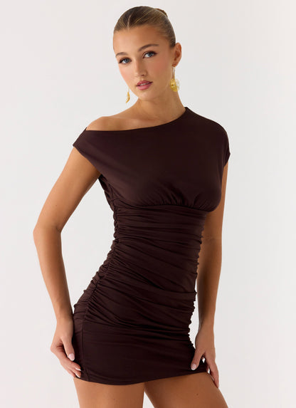 Liana Mini Dress - Chocolate Peppermayo Exclusive