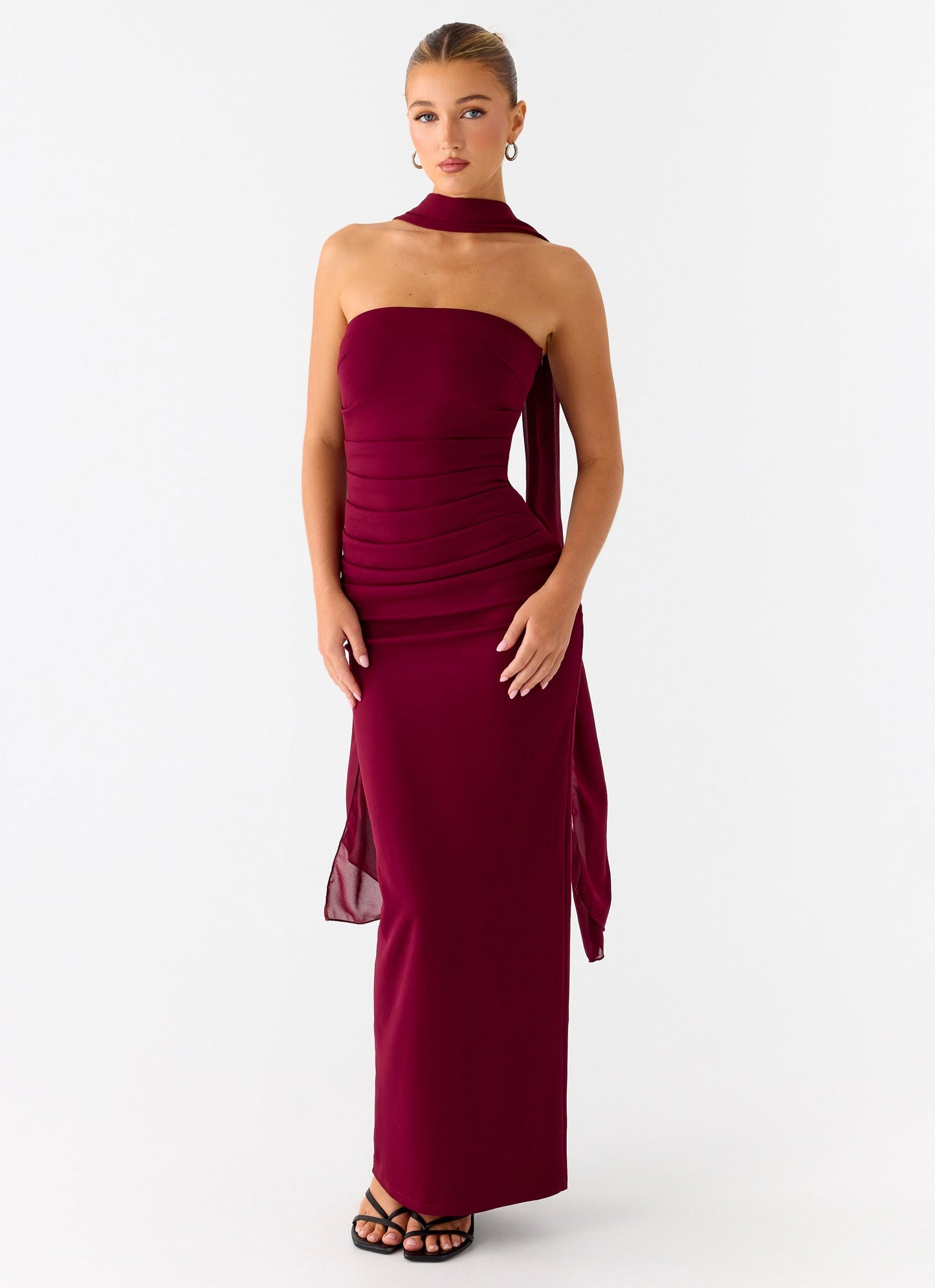 Libra Maxi Dress - Dark Cherry Peppermayo Exclusive