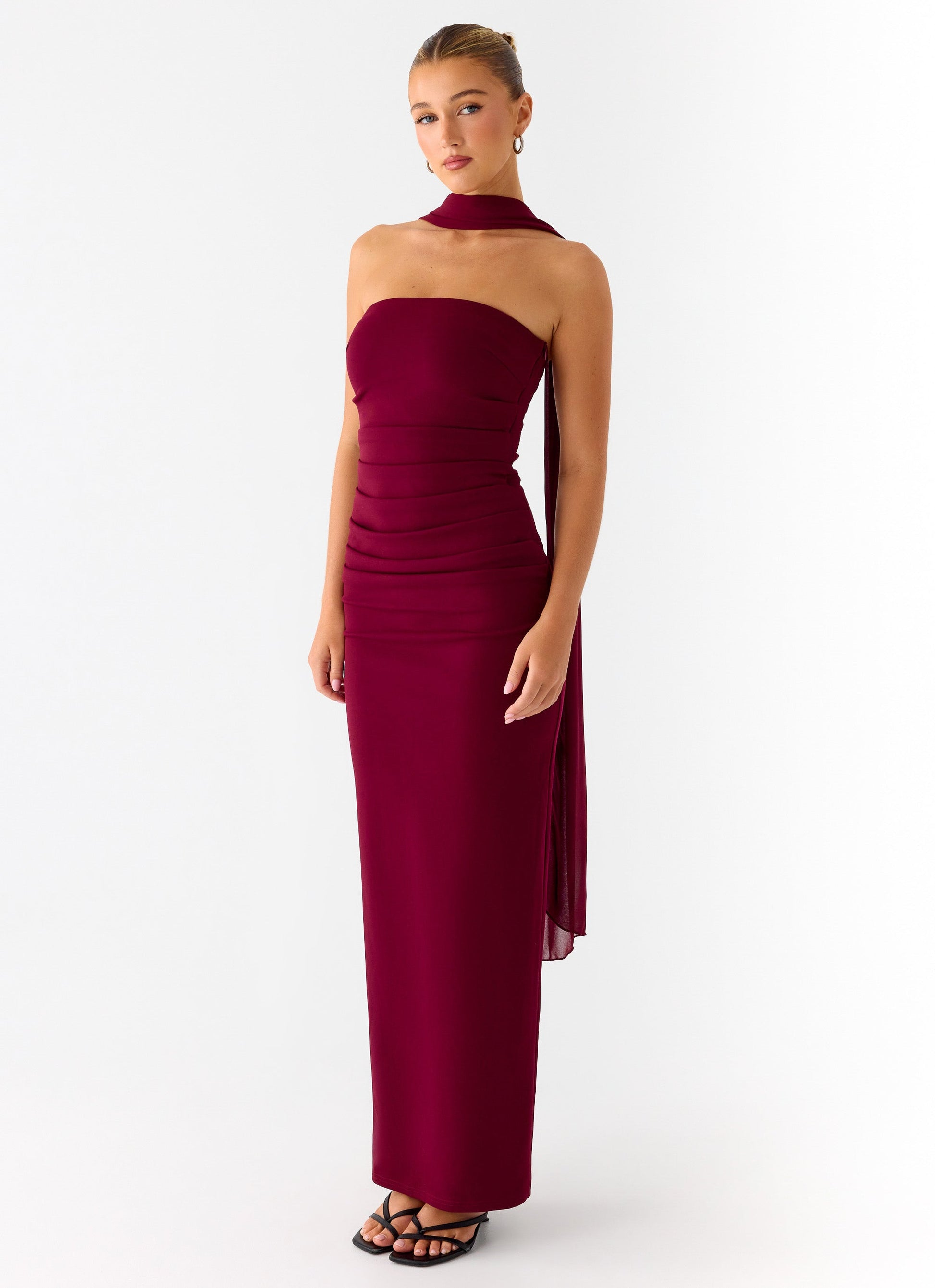 Libra Maxi Dress - Dark Cherry Peppermayo Exclusive