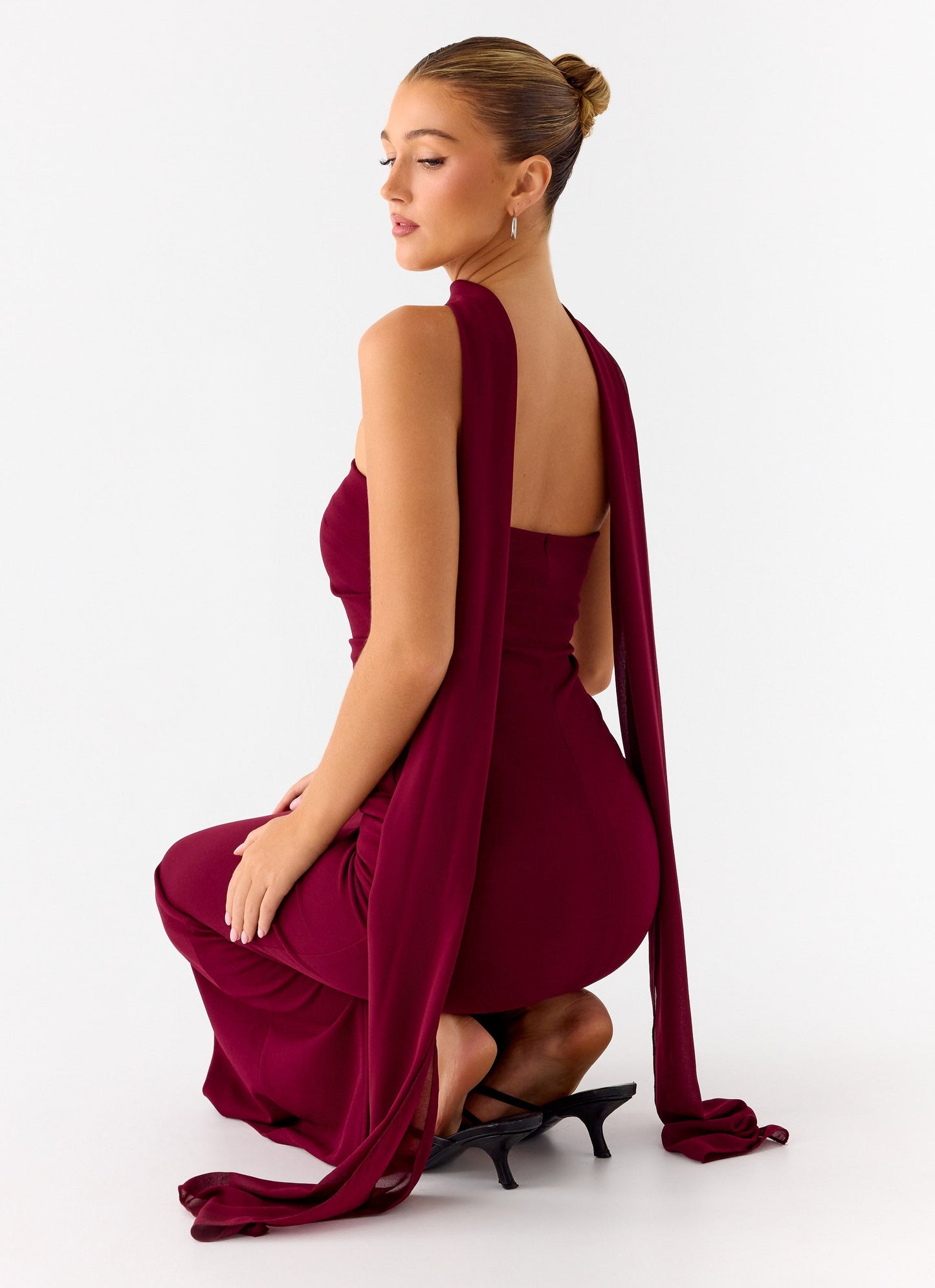 Libra Maxi Dress - Dark Cherry Peppermayo Exclusive