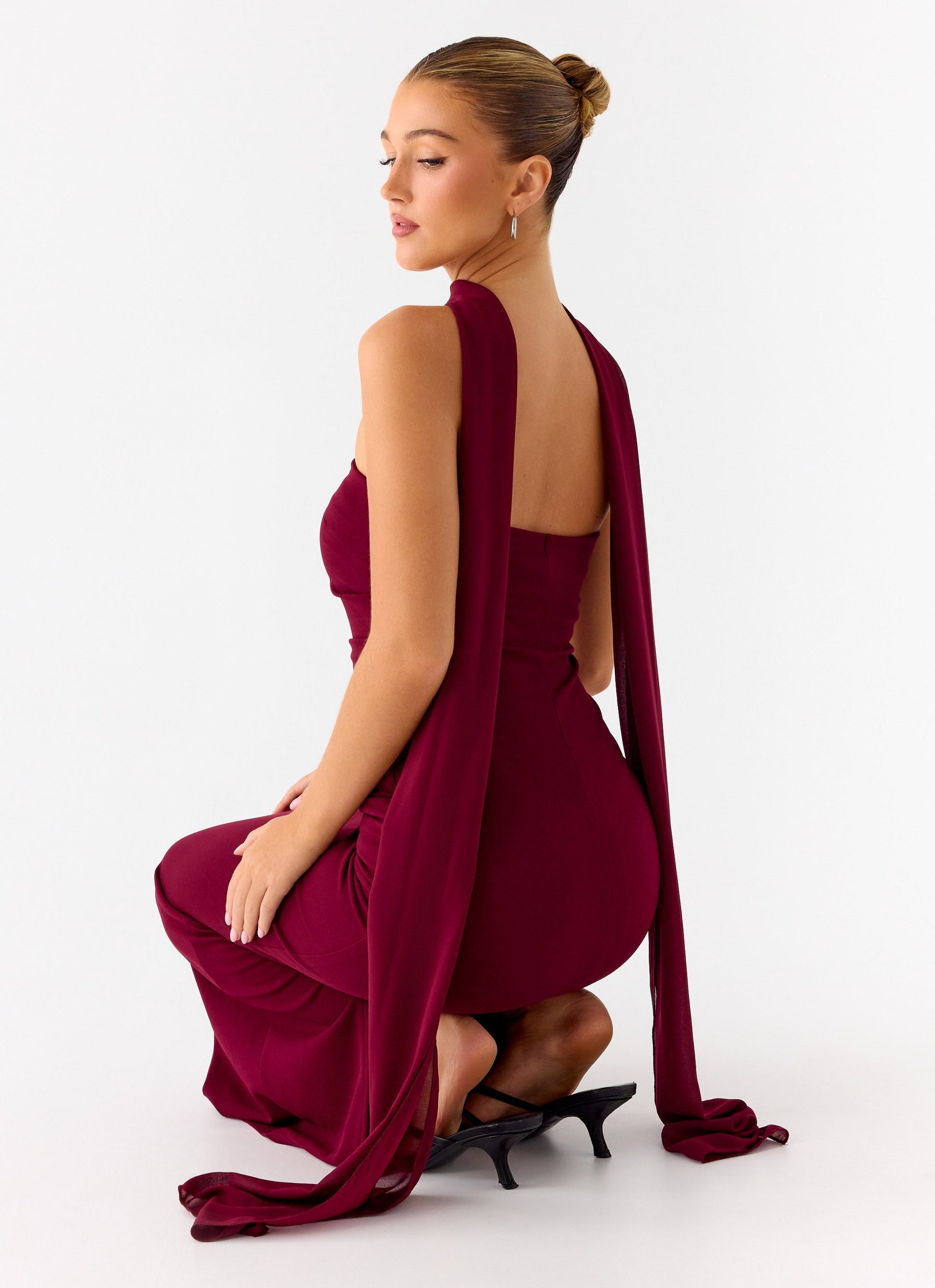 Libra Maxi Dress - Dark Cherry Peppermayo Exclusive